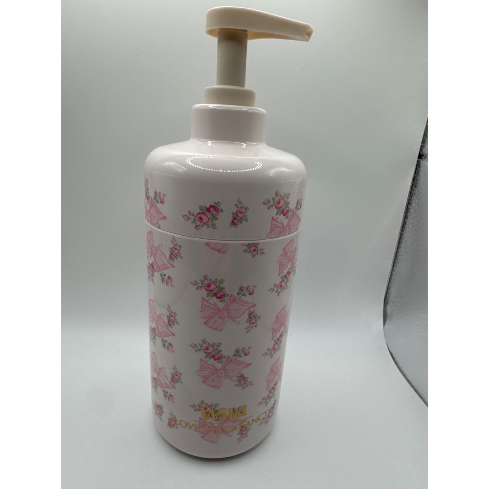 Wild LoveShackFancy Soap Dispenser Pink Bow Floral Rose Cream Pump